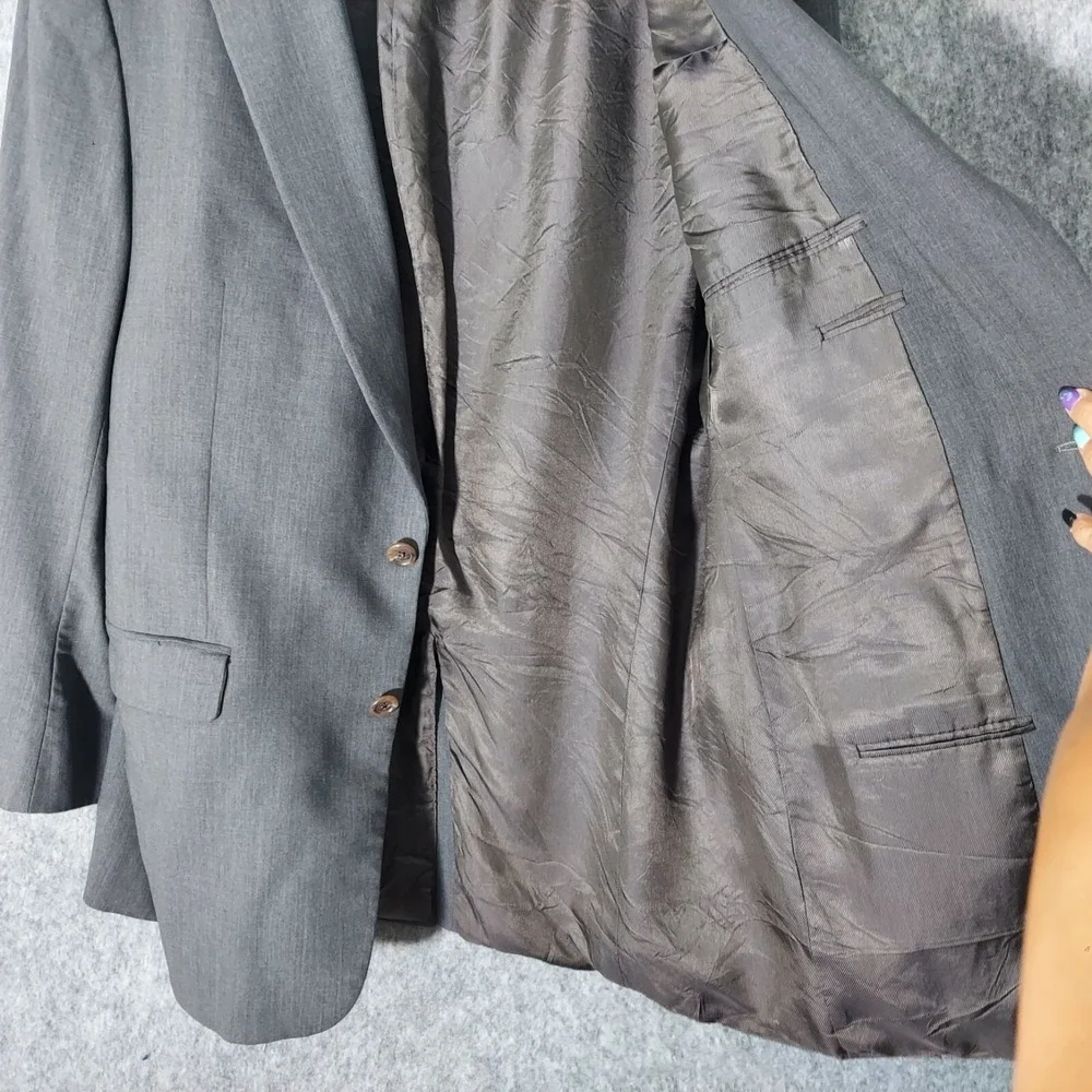 Burberry Men Blazer 42 Long 100% Wool Kingston 42L 3 Button Suit‎ Jacket USA